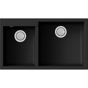 Acero Kitchen Sinks - Granite Mercer Duro Granite Parma Double Sink | 314 + 450mm