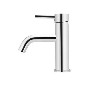 Meir Basin Taps Meir Round Basin Mixer with Curved Spout | Chrome