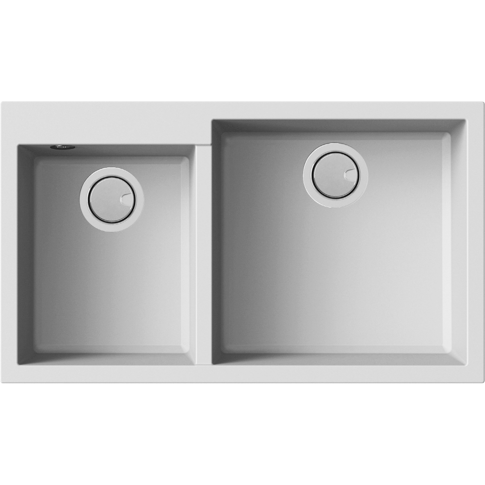 Acero Kitchen Sinks - Granite Mercer Duro Granite Vicenza Double Sink | 314 + 450mm