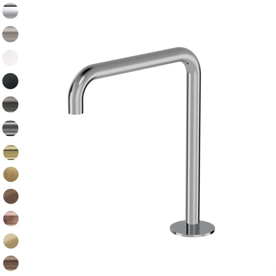 Plumbline Spouts Buddy Square Deck Mount High Spout