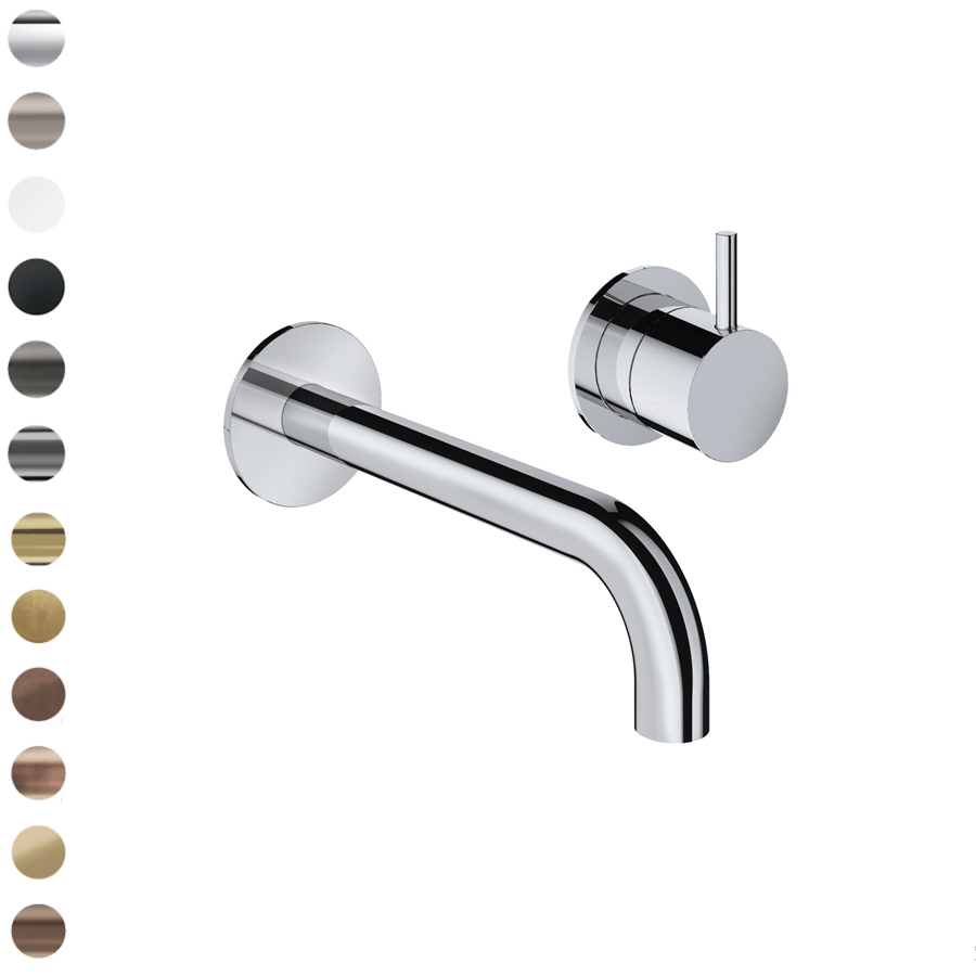 Plumbline Basin Taps Buddy Wall Mount Mixer with Fixed Centres