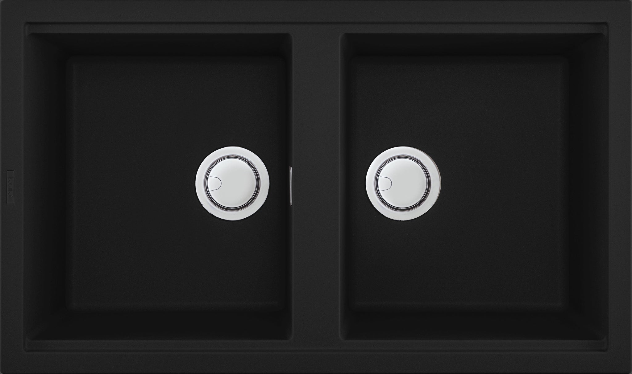 Mercer Duro Granite Messina Double Sink | 365 + 365mm - The Kitchen Hub
