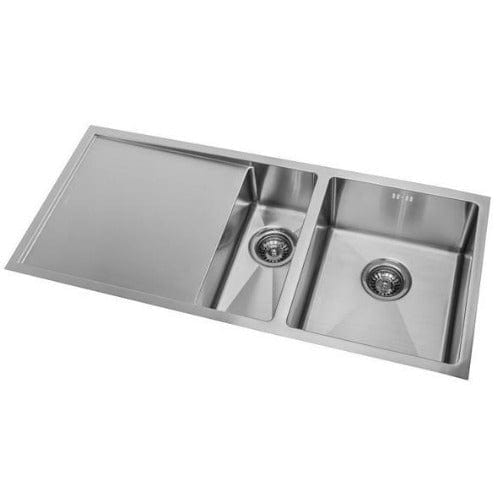 Mercer Kitchen Sinks Mercer DV Salisbury Double Sink with Drainer | 170 + 340mm