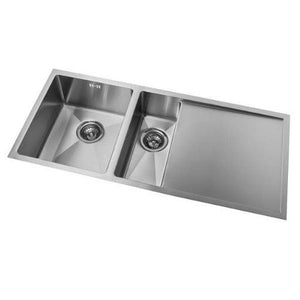 Mercer Kitchen Sinks Mercer DV Salisbury Double Sink with Drainer | 340 + 170mm