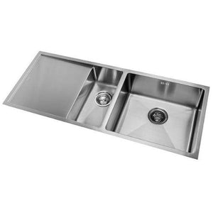 Mercer Kitchen Sinks Mercer DV Sheffield Double Sink with Drainer | 200 + 450mm
