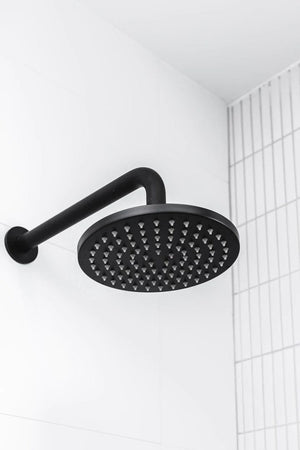 Meir Showers Meir Round Shower Rose 200mm | Matte Black