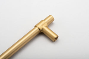 Iver Handles Iver Helsinki Cabinet Pull with Backplate |  Brushed Brass | 96mm
