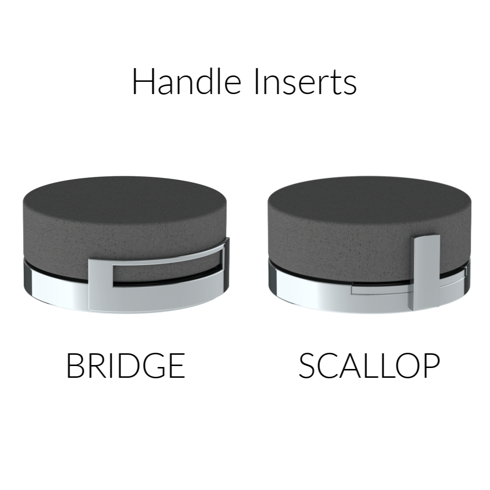 The Watermark Collection Basin Taps The Watermark Collection Elements 3 Hole Basin Set | Bridge Insert