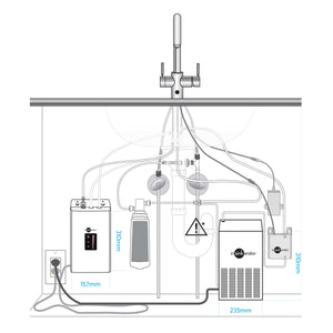 Insinkerator Kitchen Tap Insinkerator Uso MultiTap Chilled System | Chrome