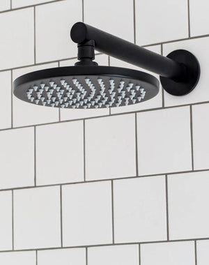 Meir Showers Meir Round Shower Rose 200mm | Matte Black