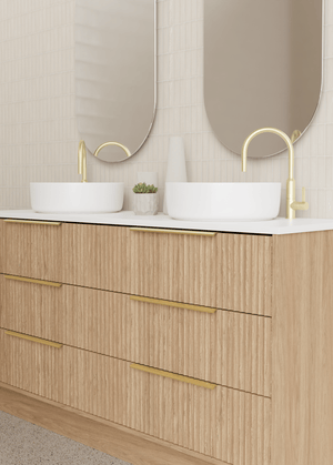 Marquis Vanity Marquis Lake Vanity | Timber, Dekton, Symphony or Caesarstone Top | Floor Mount