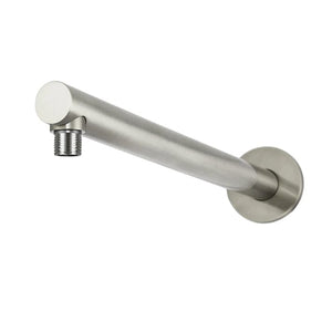 Meir Showers Meir Round Wall Shower Straight Arm 400mm | Brushed Nickel