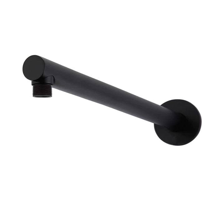 Meir Showers Meir Round Wall Shower Straight Arm 400mm | Matte Black