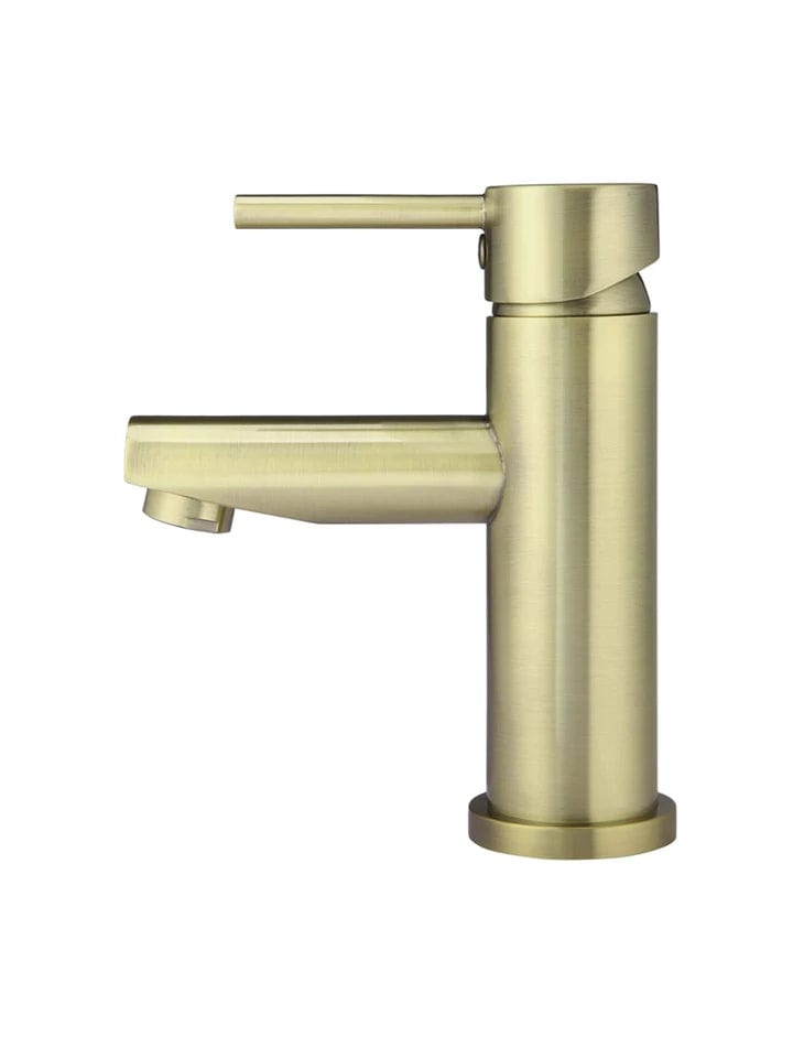 Meir Basin Taps Meir Round Basin Mixer with Straight Spout | Tiger Bronze