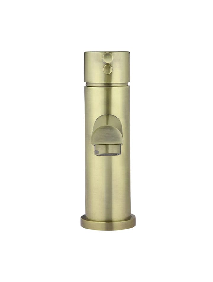Meir Basin Taps Meir Round Basin Mixer with Straight Spout | Tiger Bronze