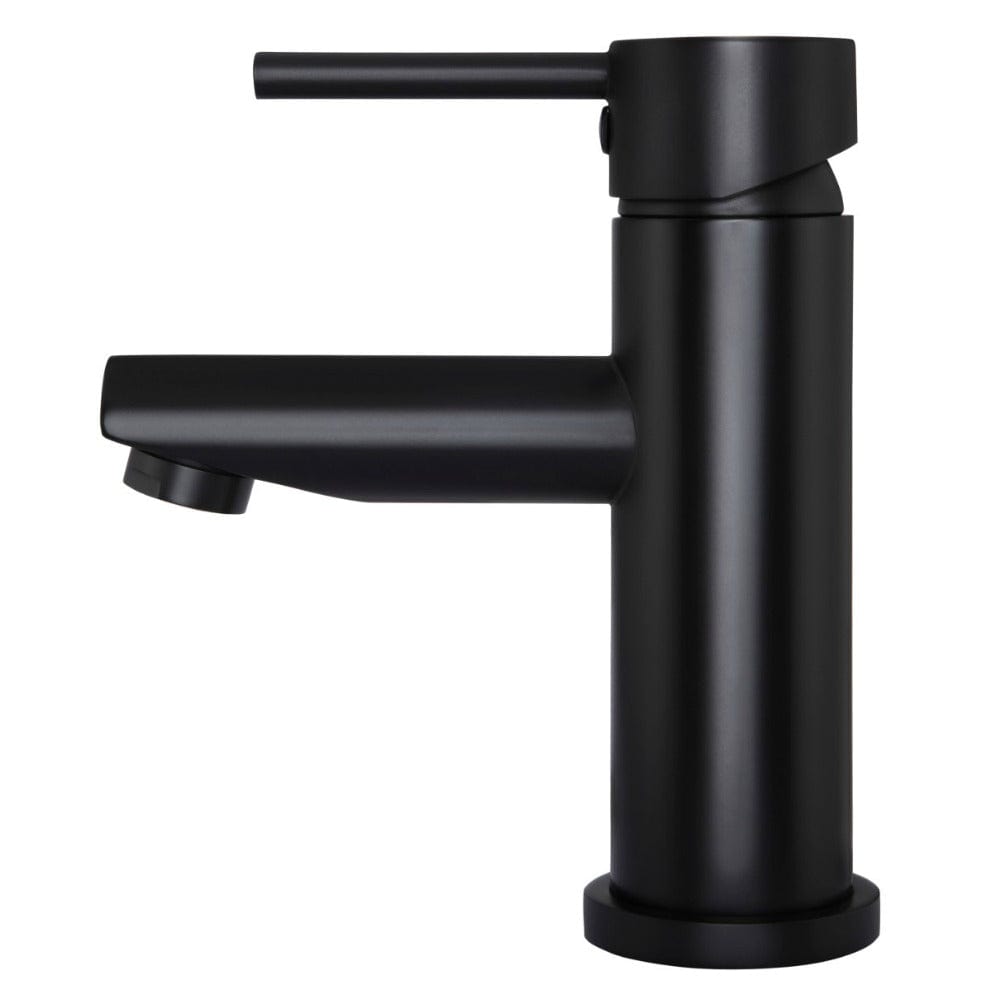 Meir Basin Taps Meir Round Basin Mixer with Straight Spout | Matte Black