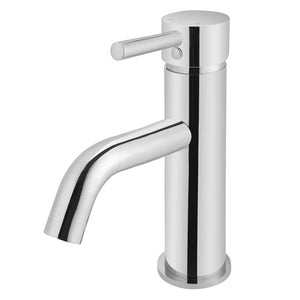 Meir Basin Taps Meir Round Basin Mixer with Curved Spout | Chrome