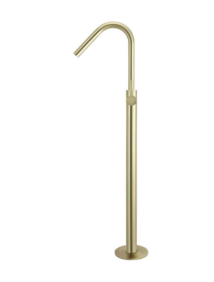 Meir Freestanding Bath Fillers Meir Round Freestanding Bath Spout & Hand Shower | Tiger Bronze