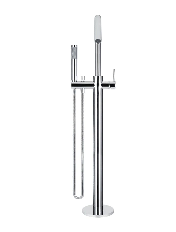 Meir Freestanding Bath Fillers Meir Round Freestanding Bath Spout & Hand Shower | Chrome