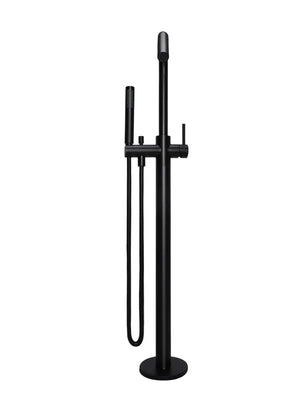 Meir Freestanding Bath Fillers Meir Round Freestanding Bath Spout & Hand Shower | Matte Black