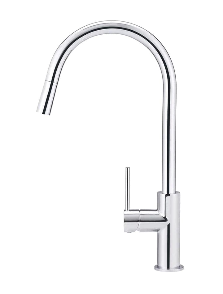 Meir Kitchen Tap Meir Round Piccola Pull Out Kitchen Mixer | Chrome