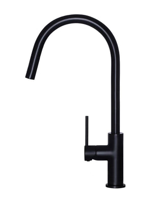 Meir Kitchen Tap Meir Round Piccola Pull Out Kitchen Mixer | Matte Black