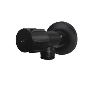 Meir Cistern Tap Meir Round Mini Stop Cistern Tap with Backplate | Matte Black