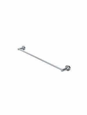 Meir Bathroom Accessories Meir Round Single Towel Rail 600mm | Chrome