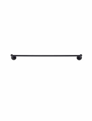 Meir Bathroom Accessories Meir Round Single Towel Rail 600mm | Matte Black