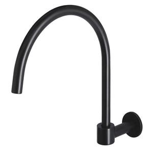 Meir Spouts Meir Round High-Rise Swivel Wall Spout | Matte Black