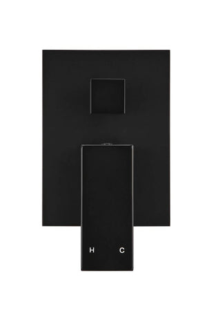 Meir Wall Mixers Meir Square Wall Mixer with Diverter | Matte Black