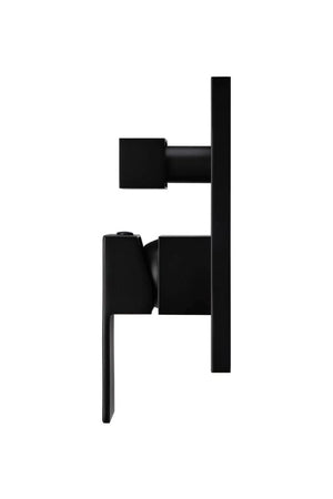 Meir Wall Mixers Meir Square Wall Mixer with Diverter | Matte Black