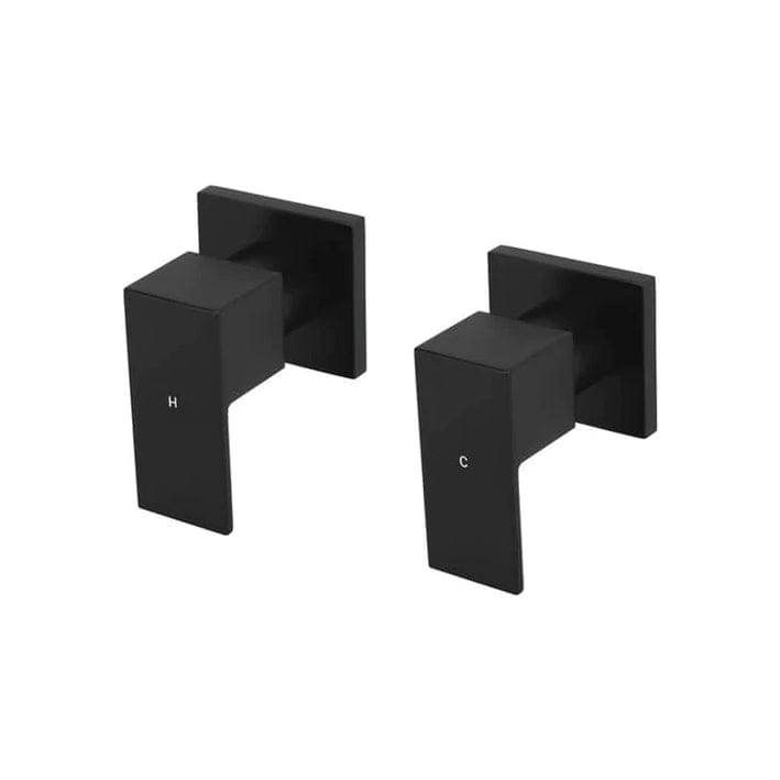 Meir Wall Mixers Meir Square Quarter-Turn Wall Top Assemblies | Matte Black