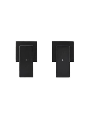 Meir Wall Mixers Meir Square Quarter-Turn Wall Top Assemblies | Matte Black