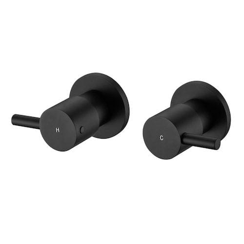 Meir Wall Mixers Meir Round Quarter-Turn Wall Top Assemblies | Matte Black