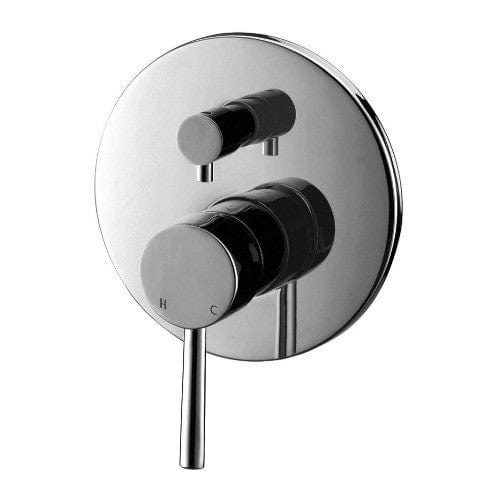 Meir Wall Mixers Meir Round Wall Mixer with Diverter | Chrome