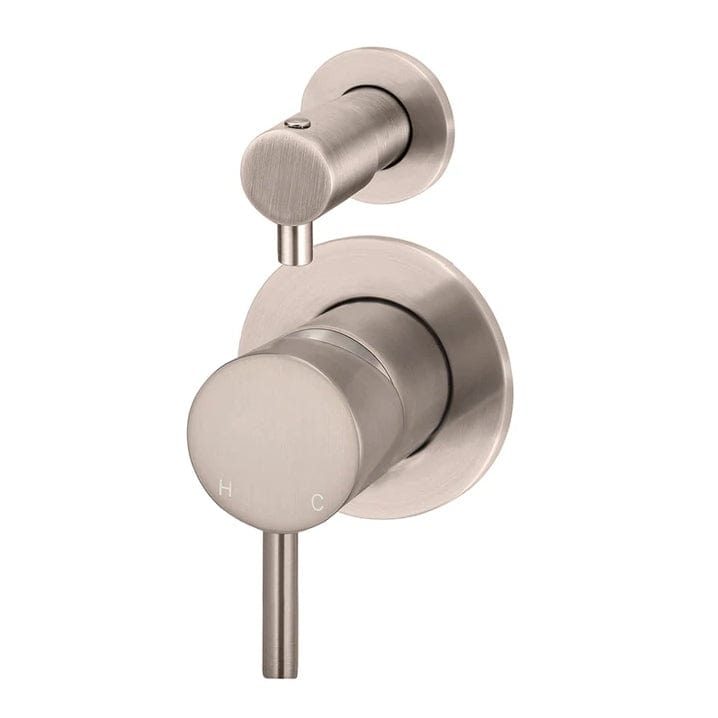 Meir Wall Mixers Meir Round Diverter Mixer | Champagne