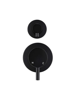 Meir Wall Mixers Meir Round Diverter Mixer | Matte Black