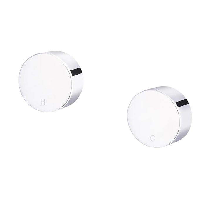 Meir Bathroom tapware Meir Circular Wall Taps | Chrome