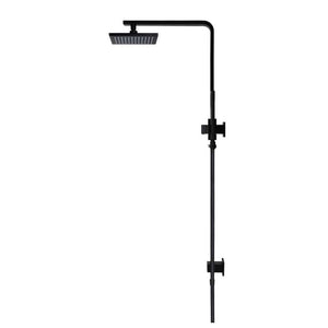 Meir Showers Meir Square Combination Shower Rail with 300mm Rose & Single Function Hand Shower | Matte Black