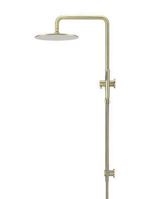 Meir Showers Meir Round Combination Shower Rail with 300mm Rose & Single Function Hand Shower | Tiger Bronze