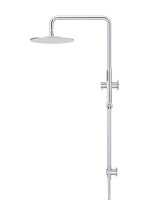 Meir Showers Meir Round Combination Shower Rail with 300mm Rose & Single Function Hand Shower | Chrome