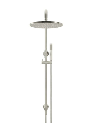 Meir Showers Meir Round Combination Shower Rail with 300mm Rose & Single Function Hand Shower | Brushed Nickel