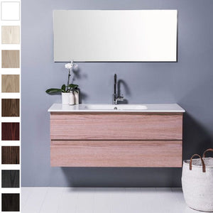 Bath & Co Vanity Michel César Qubo 1200 Vanity | Single Basin & 2 Drawers