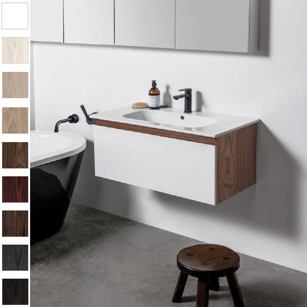 Bath & Co Vanity Michel César Qubo 900 Vanity | Single Basin & 1 Drawer