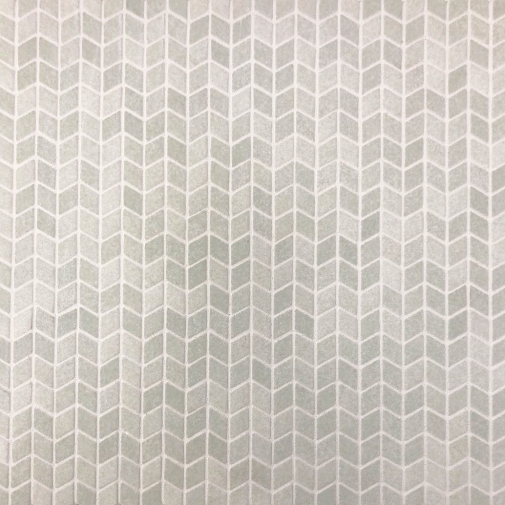 The Kitchen Hub Tiles Mini Textured Chevron | Leaf Glass