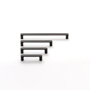 Iver Handles Iver Osaka Cabinet Pull with Backplate | Matt Black | 128mm