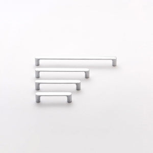 Iver Handles Iver Osaka Cabinet Pull with Backplate | Brushed Chrome | 128mm