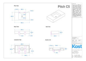 Kast Concrete Basin Kast Pitch Concrete Basin