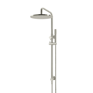 Meir Showers Meir Round Combination Shower Rail with 300mm Rose & Single Function Hand Shower | Brushed Nickel